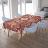 Australia Aboriginal Inspired Tablecloth - Land Aboriginal Art Painting Background