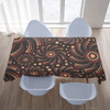 Australia Aboriginal Inspired Tablecloth - Aboriginal Dot Mandala Art Style