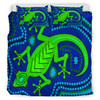 Australia Indigenous Bedding Set - Aboriginal Inspired Dreamtime Lizard