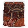 Australia Indigenous Bedding Set - Aboriginal Inspired Midnight Dreamtime