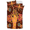 Australia Indigenous Bedding Set - Aboriginal Inspired style Dot art Friendship concept