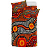 Australia Indigenous Bedding Set - Aboriginal Inspired style of connection concept