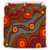 Australia Indigenous Bedding Set - Aboriginal Inspired style of connection concept