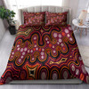 Australia Indigenous Bedding Set - Aboriginal Inspired style of dot background