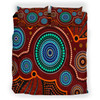 Australia Indigenous Bedding Set - Aboriginal Inspired style of Indigenous dot art painting
