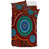 Australia Indigenous Bedding Set - Aboriginal Inspired style of Indigenous dot art painting