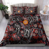 Australia Indigenous Bedding Set - Aussie Hunting Aboriginal inspired dot art painting