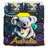 Australia Indigenous Bedding Set - Australian Dot Art Painting Mystical Dreaming Koala