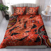 Australia Indigenous Bedding Set - Australian indigenous hunting with spear aboriginal inspired art