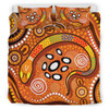 Australia Indigenous Bedding Set - The Aboriginal Inspired Rainbow Serpent