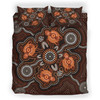 Australia Indigenous Bedding Set - Turtle Art Aboriginal Inspired