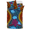 Australia Indigenous Bedding Set - Turtles In River Aboriginal Inspired