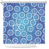 Australia Aboriginal Inspired Shower Curtain -  Aboriginal Style Circle Background Shower Curtain