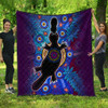 Australia Aboriginal Inspired Quilt - Aboriginal Inspired Platypus Animal Style Art Quilt