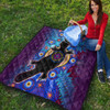 Australia Aboriginal Inspired Quilt - Aboriginal Inspired Platypus Animal Style Art Quilt