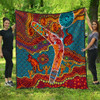 Australia Aboriginal Inspired Quilt - Aboriginal Inspired Style Art Quilt