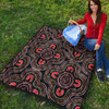 Australia Aboriginal Inspired Quilt - Around The Campfire Style Art Quilt