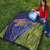 Australia Aboriginal Inspired Quilt - Dragonfly On Cattails Aboriginal Style Art Quilt Australia Aboriginal Inspired Quilt - Dragonfly On Cattails Aboriginal Style Art Quilt