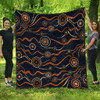 Australia Aboriginal Inspired Quilt - Aboriginal Art Vector Seamless Background Quilt