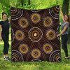 Australia Aboriginal Inspired Quilt - Aboriginal Dot Art Quilt