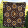 Australia Aboriginal Inspired Quilt - Aboriginal Dot Art Quilt