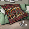 Australia Aboriginal Inspired Quilt - Aboriginal Indigenous Dot Art Pattern Quilt