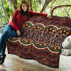 Australia Aboriginal Inspired Quilt - Aboriginal Indigenous Dot Art Pattern Quilt