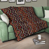 Australia Aboriginal Inspired Quilt - Aboriginal Dot Art Vector Seamless Pattern Background Quilt