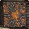 Australia Aboriginal Inspired Quilt - Aboriginal Style Of Background Quilt