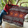 Australia Aboriginal Inspired Quilt - Aboriginal Connection Concept Artwork Quilt