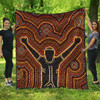 Australia Aboriginal Inspired Quilt - Aboriginal Style Of Dot Background Depicting Victory Quilt