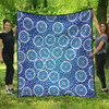 Australia Aboriginal Inspired Quilt -  Aboriginal Style Circle Background Quilt