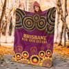 Brisbane Broncos Naidoc Blanket - Custom Broncos For Our Elders Blanket