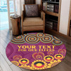 Brisbane Broncos Naidoc Round Rug - Custom Broncos For Our Elders Round Rug