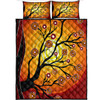 Australia Aboriginal Inspired Quilt Bed Set - Tree on the hill