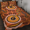 Australia Aboriginal Inspired Quilt Bed Set - The Indigenous Rainbow Serpent