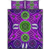 Australia Aboriginal Inspired Quilt Bed Set - Meeting and unity concept