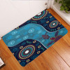 Australia Aboriginal Inspired Door Mat - Aboriginal Inspired Dreaming Turtles Dot Art