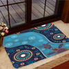 Australia Aboriginal Inspired Door Mat - Aboriginal Inspired Dreaming Turtles Dot Art