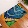 Australia Aboriginal Inspired Door Mat - Aboriginal style of background depicting nature