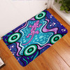 Australia Aboriginal Inspired Door Mat - Aboriginal style of background with lizard