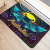 Australia Aboriginal Inspired Door Mat - Australian Dot Art Painting Mystical Dreaming Moth