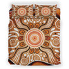 Australia Aboriginal Inspired Bedding Set - Aboriginal Connection Concept Artwork 01