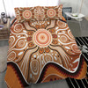 Australia Aboriginal Inspired Bedding Set - Aboriginal Connection Concept Artwork 01