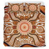 Australia Aboriginal Inspired Bedding Set - Aboriginal Connection Concept Artwork 01