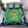 Australia Aboriginal Inspired Bedding Set - Aboriginal Connection Concept Artwork 03