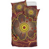 Australia Aboriginal Inspired Bedding Set - Aboriginal Connection Concept Artwork 04