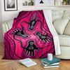 Australia Aboriginal Inspired Blanket - Aboriginal dot art painting Friendship and unity concept