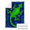 Australia Aboriginal Inspired Blanket - Aboriginal Dreamtime Lizard