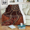 Australia Aboriginal Inspired Blanket - Aboriginal Midnight Dreamtime